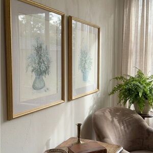 Gold Framed Floral Art Prints